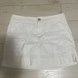 Lilly Pulitzer white embellished skirt size 6